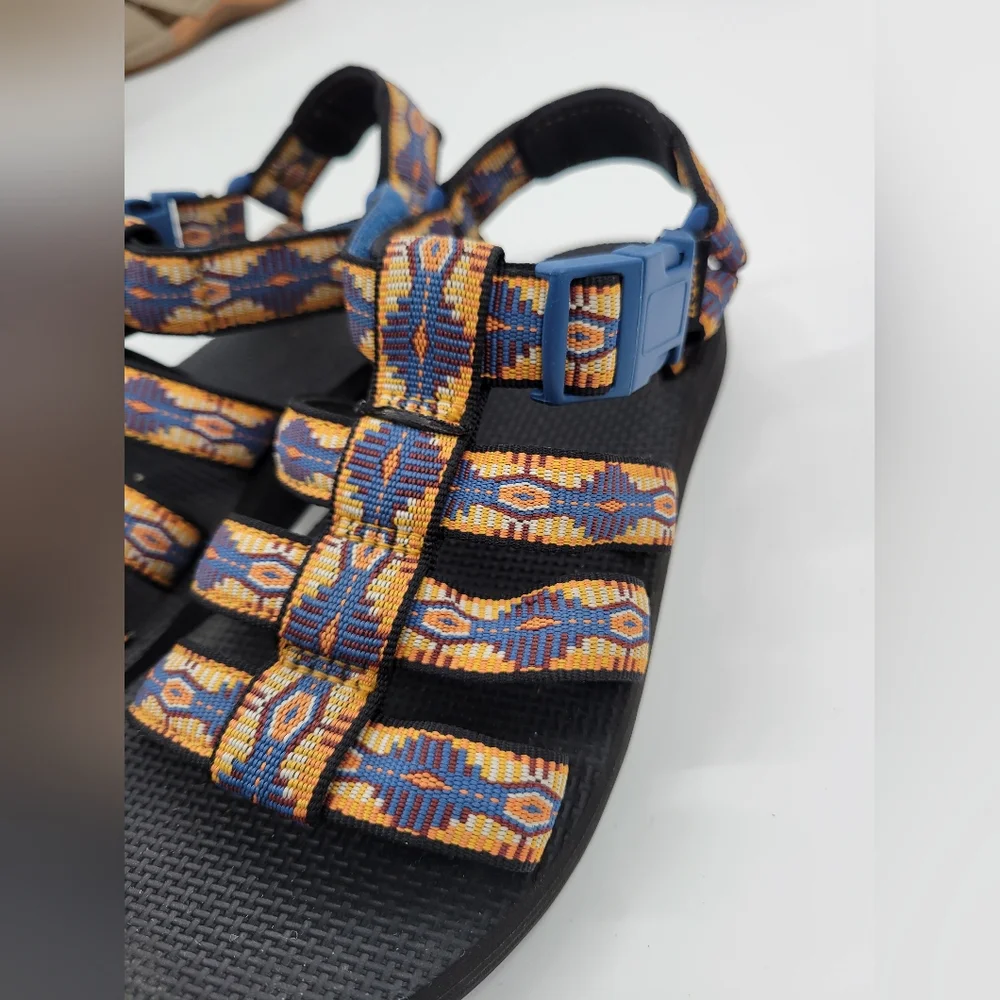 Teva Original Dorado Sandals Size 7 Multicolor Aztec Geometric Print